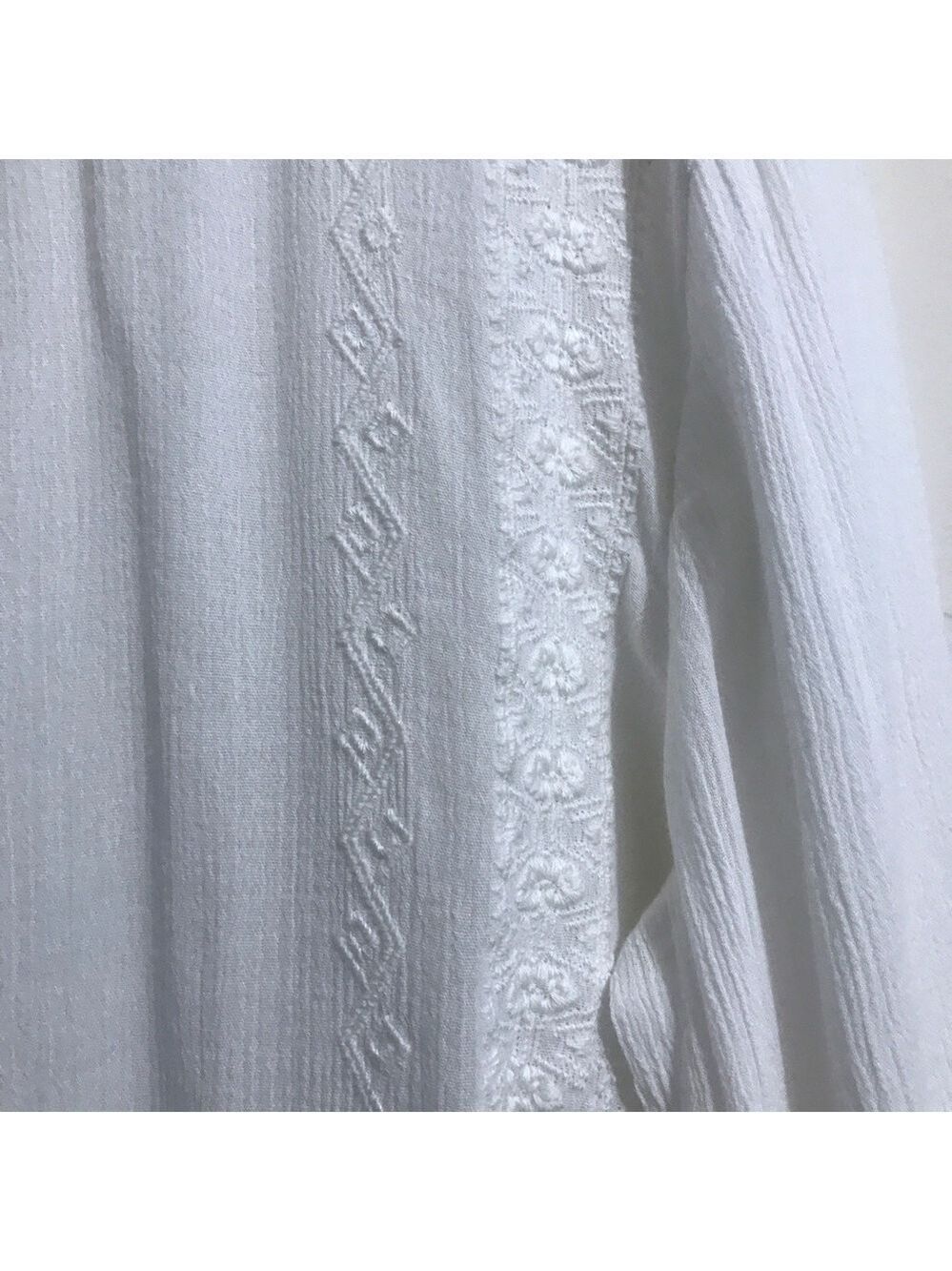Caslon Long Sleeve Slip Over Blouse w/ Embroidery - Picture 7 of 12